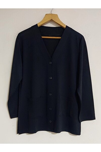 Genel Markalar Kadın Mevsimlik Cepli Penye Anne Hırkası