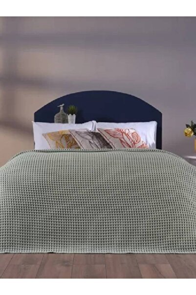Doqu Home Clara Waffle Pike Yeşil - Çift Kişilik