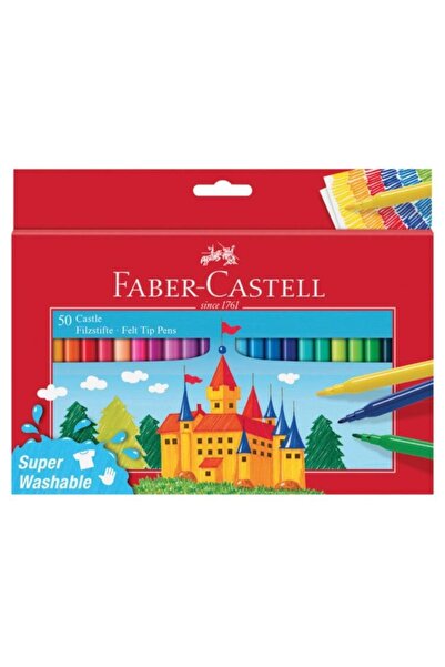 Faber Castell Süper Yıkanabilir Keçeli Kalem 50 Renk
