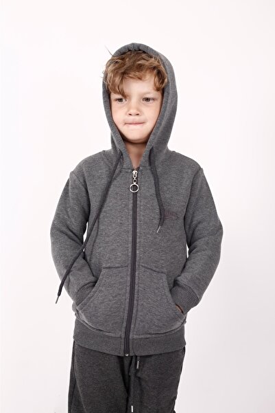 nacar çarşı Cardigan unisex pentru copii, cu glugă și fermoar, din fleece afu...