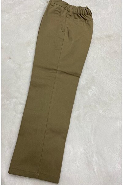 FATELLA Kids Camel Canvas Trousers