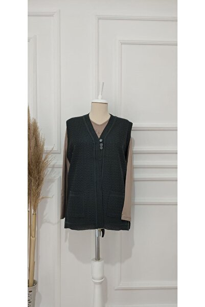 FATELLA Фина плетена жилетка на мама