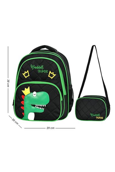 barberri Rucsac pentru școala primară Dino cu cutie de prânz