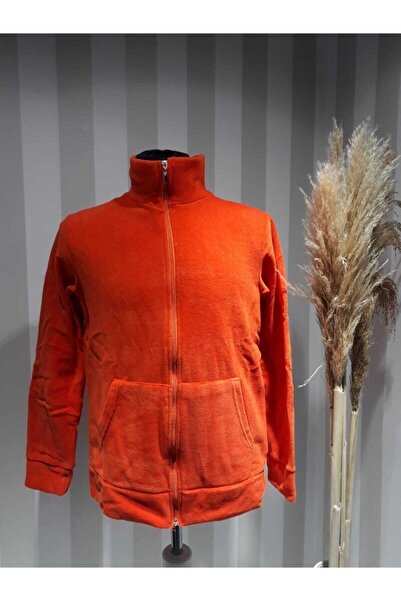 FATELLA Fleece gros unisex de iarnă cu închidere cu fermoar în față