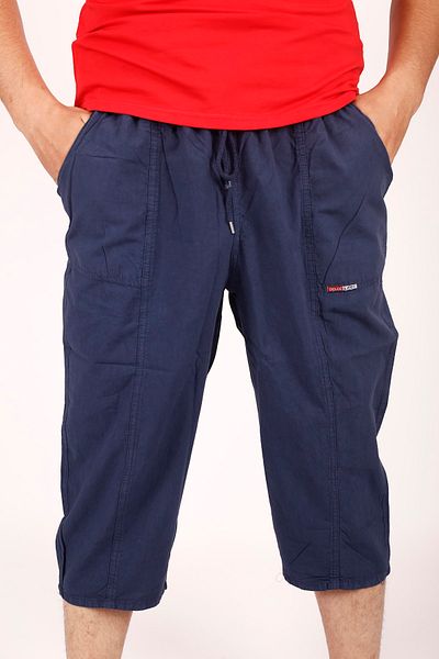 Navy blue capri pants deals