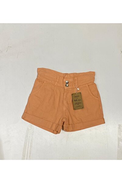 nk kids Ψηλόμεσο λινό σορτς για κορίτσια