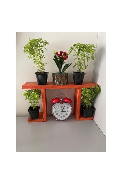 Bahat Wooden Decor Wall Hanging Table Top Wall Flower Pot