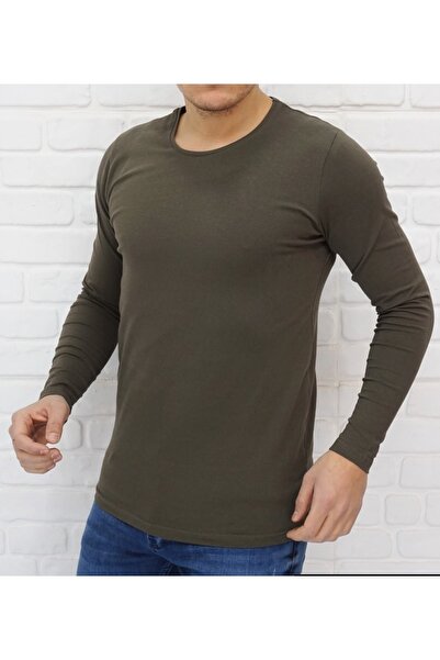 FATELLA Ανδρικό μακρυμάνικο μπλουζάκι με στρογγυλή λαιμόκοψη