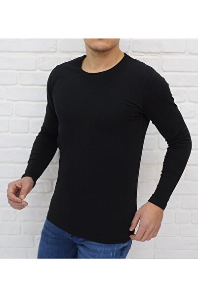 FATELLA Men's Round Neck Long Sleeve T-shirt