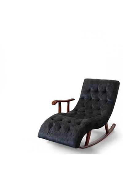 Erenes Lüx Kapitoneli Sallanan Dinlenme Tv Koltuğu Siyah, Babyface 28