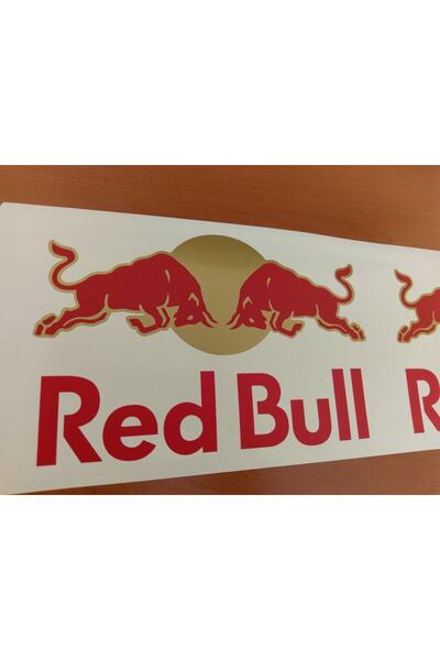 Oto Sticker Redbull Sticker Ultra Kalite Altın Yaldız. Red Bull 1 Adet