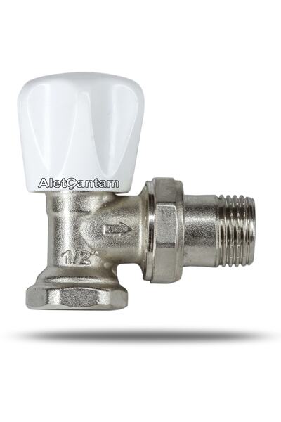 ALETÇANTAM Radyatör Vanası 1/2 Köşe Kalorifer Petek Vana