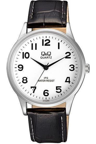 Q&Q Leather Men's Wristwatch C214