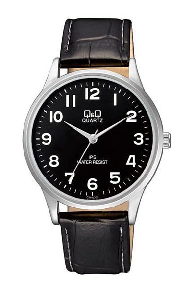 Q&Q Leather Men's Wristwatch C214