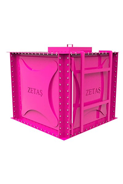 zetaş Sıvı Membran Kaplı Modüler Su Deposu Pembe 2.500 Lt