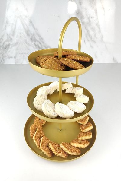 Digithome Three Layer Walking Stick Metal Presentation Holder Gold - Ni22org005-gld C1-1-140
