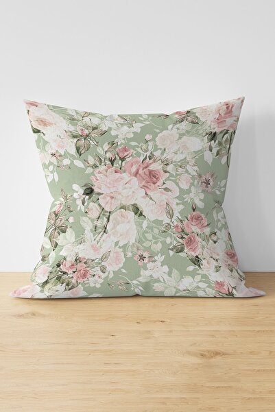 Nish & Royal Digital Printed Modern Suede Pillow Throw Pillow Cover with Whit...