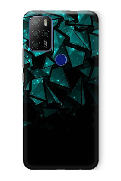 omix X500 Case Printed Silicone Cover with Camera Protection - Çizgino5