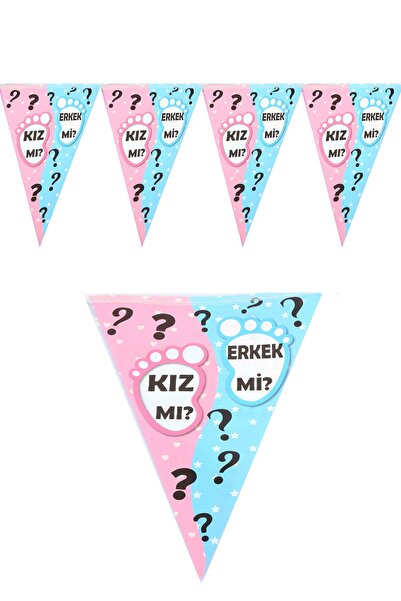 Parti dolabı Cinsiyet Belirleme Flama Kız Mı Erkek Mi Baby Shower Parti Süsü 2 Metre