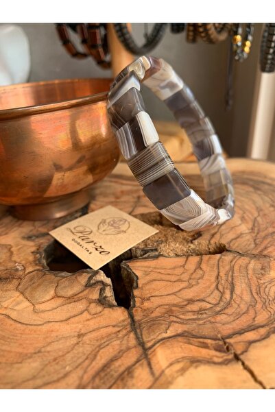 Custom Cut Botswana Agate Bracelet