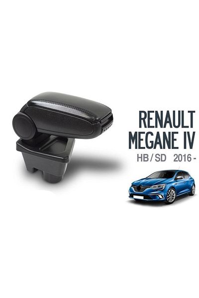 ŞüsCarOto Aksesuar Megane 4 After 2016 Vehicle Special Armrest Armrest Black Original Screwless Compatible with Niken