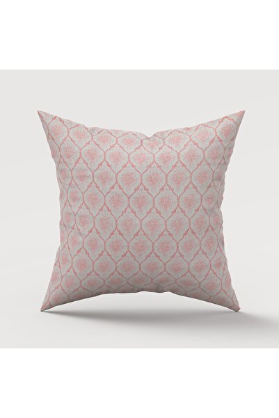 Finezza Melisa Damask cu imprimeu Pernă de țesătură Duck roz 45*45 Cm - 747