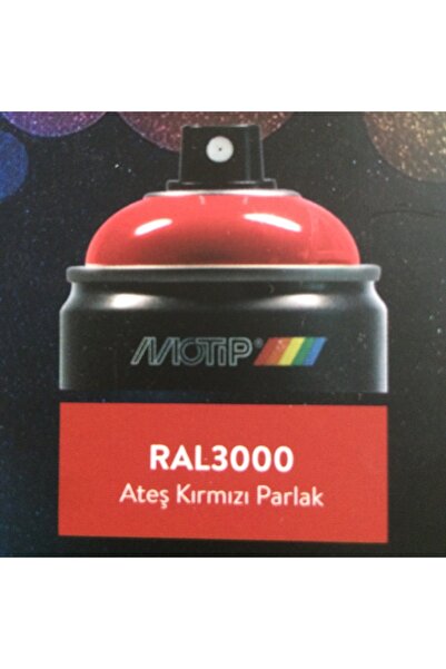 Motip Carat 400 ml Ateş Kırmızı Sprey Boya Ral 3000 Germany