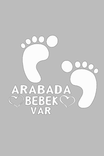 Bak Karıştır White Colored Sticker Have a Baby in the Car - 16x14 Cm