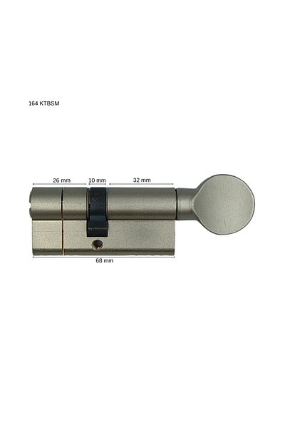 KALE 164ktbsm Trapped System Steel Pin Latched Cylinder-nickel ( 68mm-26 10 32 )