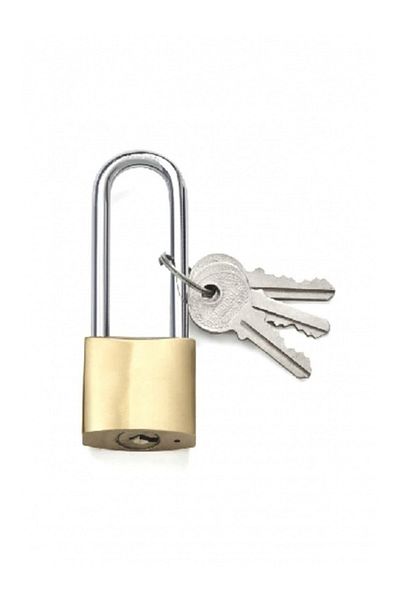 CMC 38 mm Yellow Hasp Lock Long Type