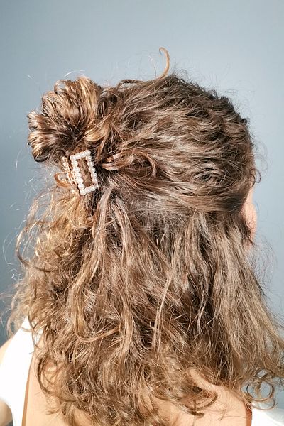 Nera Classy 3 Pieces Mini Metal Peg Hair Clip with Pearls