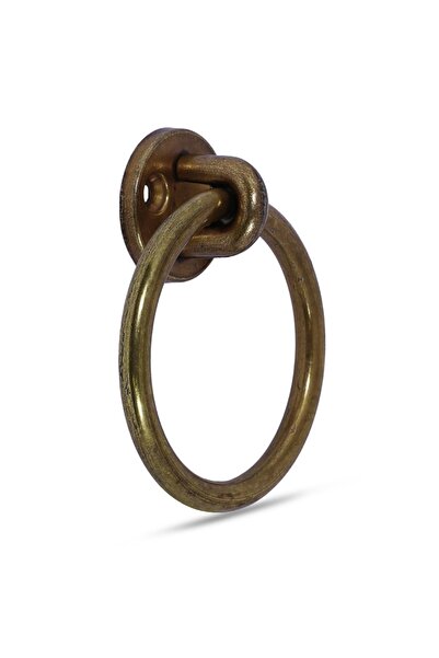 NZB Sarkaç Dolap Çekmece Mobilya Kulpu Kulbu Metal Halka Kulp Antik Sarı