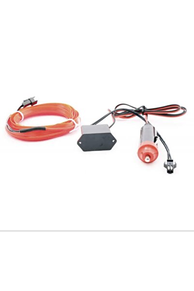 FV-TUNİNG Araç Içi Neon Ip Led Torpido Ledi Kırmızı 3 Metre Çakmaklık Soketli...