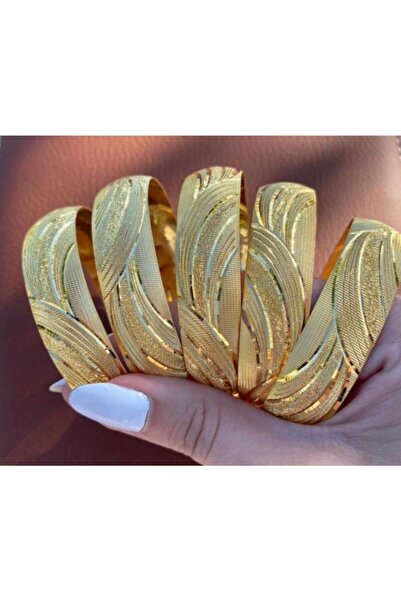 barisiva gold 22 Ayar Altın Kaplama Kadın 1,5 Cm Eninde Bilezik Modeli Adet Fiyatıdır