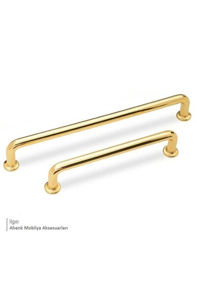 KulpSepetim Ilgın 128 Mm Altın Zamak Kulp Dolap Çekmece Vestiyer Kulbu