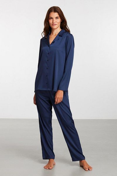 Penyemood Combed Mood Women's Satin Shirt Pajamas Suit 2030
