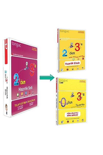 Kolektif Kitap Tonguç Akademi 3. Sınıf 2'den 3'e Hazırlık Seti Kolektif