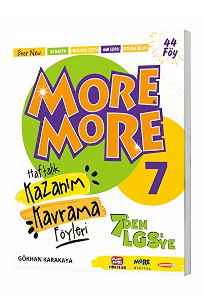 Kurmay Elt Yayınları 7 Sınıf More And More Haftalık Kazanım Kavrama Föyleri