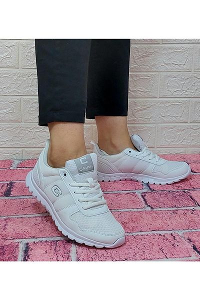 Crush 602-652 White Fuspet Orthopedic Lightweight Sports Shoes