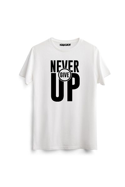 hakuof Ποτέ μην εγκαταλείπετε T-shirt