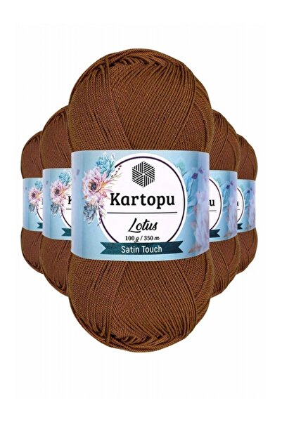 Kartopu 5 Adet Lotus Bikini Büstiyer Bluz Örgü Ipi K840 Koyu Hardal