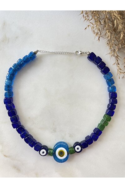 wanwa aksesuar Evil Eye Cowhide Eye Necklace