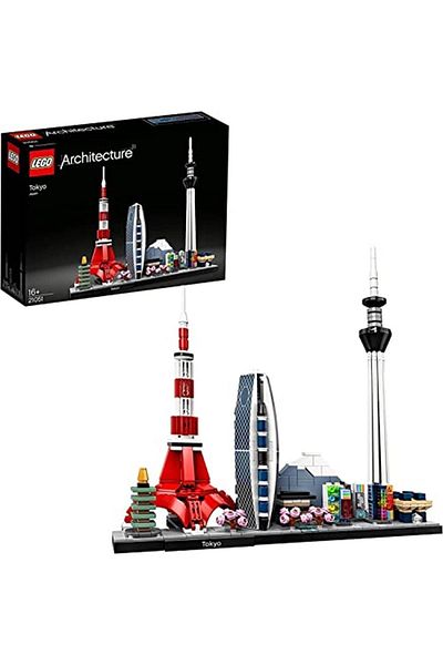 LEGO Architecture Tokyo 21051 - Collectible Toy for Adults Who Love Travel, Architecture and History