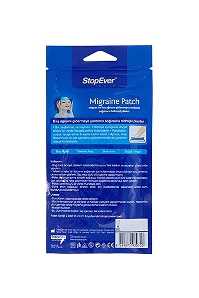 StopEver Migraine Patch Migraine Tape, 1 Pack