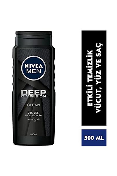 NIVEA Deep Dimension Men Deeply Clean and Revitalized Shower Gel 500 ML GKÜRN325