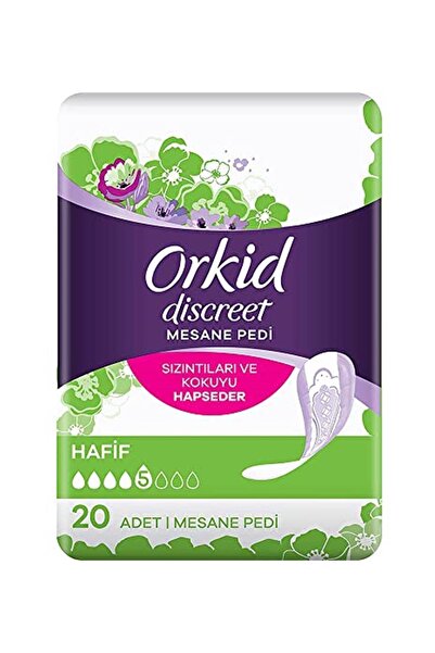 Orkid Discreet Mesane Pedi Hafif 20 Adet Idrar Kaçırmaya Özel