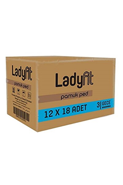 Lady Fit Ladyfit Pamuk Ped Gece 12 Li Set (12 Paketx18)