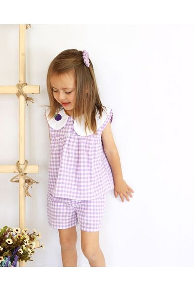 le petit sole Girl's Fruity Bottom-Top Set