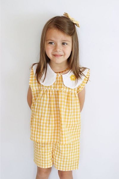 le petit sole Girl's Fruity Bottom-Top Set
