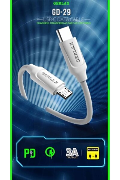 GERLAX Type-c To Mikro Usb Kablosu,mikro Usb Macbook Pro Ve Android Cihazlar Için 1m Mikro Usb C Kablosu